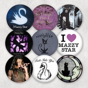 Mazzy Star Pinback Buttons | Mazzy Star Album Covers and Other Pins