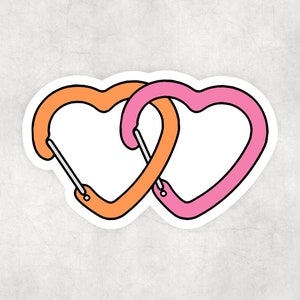 Lesbian Carabiners | Waterproof Sticker