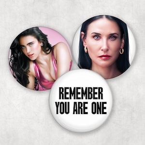 The Substance (2024) – Margaret Qualley & Demi Moore Pinback Buttons