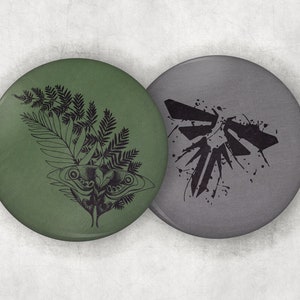 The Last of Us II Inspired Inspired Pinback Buttons | Ellie&#39;s Tattoo and Fireflies Buttons