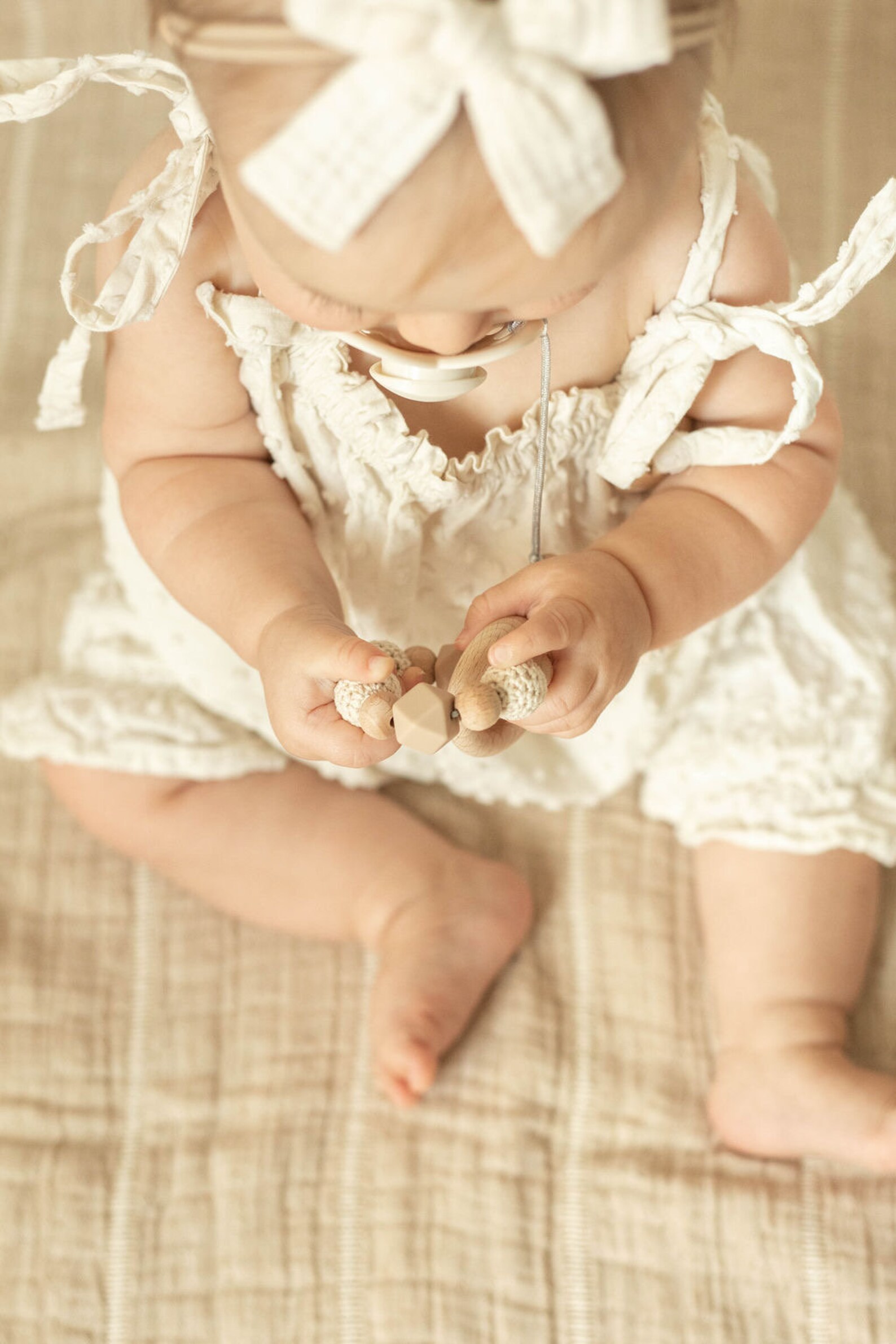 FLOWER 2-PIECE BABY RATTLE SET main image 0