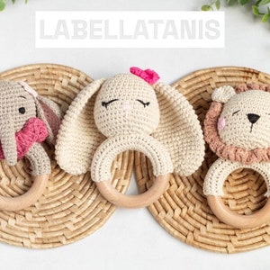 Baby Gift Crochet Animals Rattle