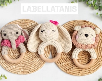 Baby Gift Crochet Animals Rattle