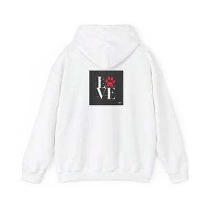 Love pet paw Unisex Heavy Blend™ Hooded Sweatshirt dog lover