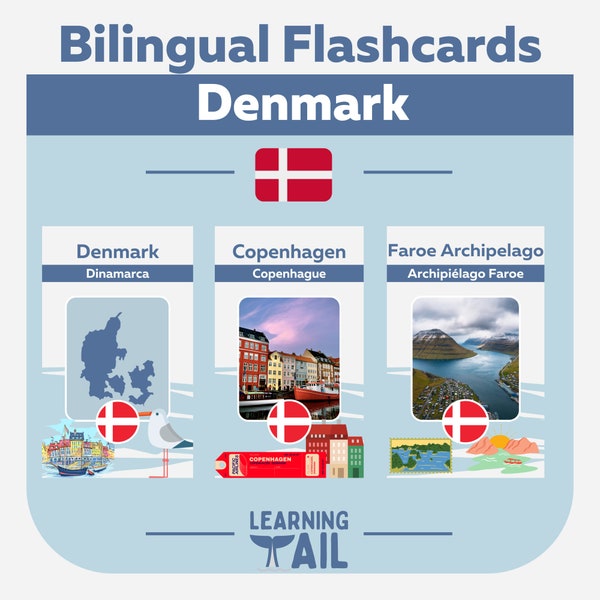 Learn About Countries: Denmark Flashcards for Kids!