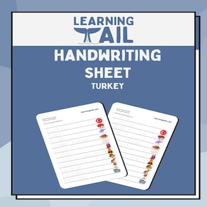 Learn About Countries: Turkey Handwriting Sheet for Kids!