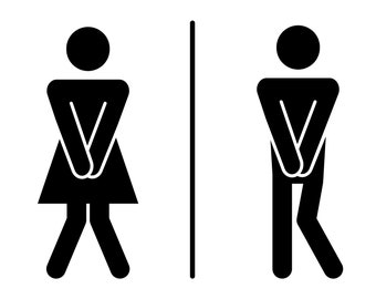 Humorous pictures about toilet etiquette WC