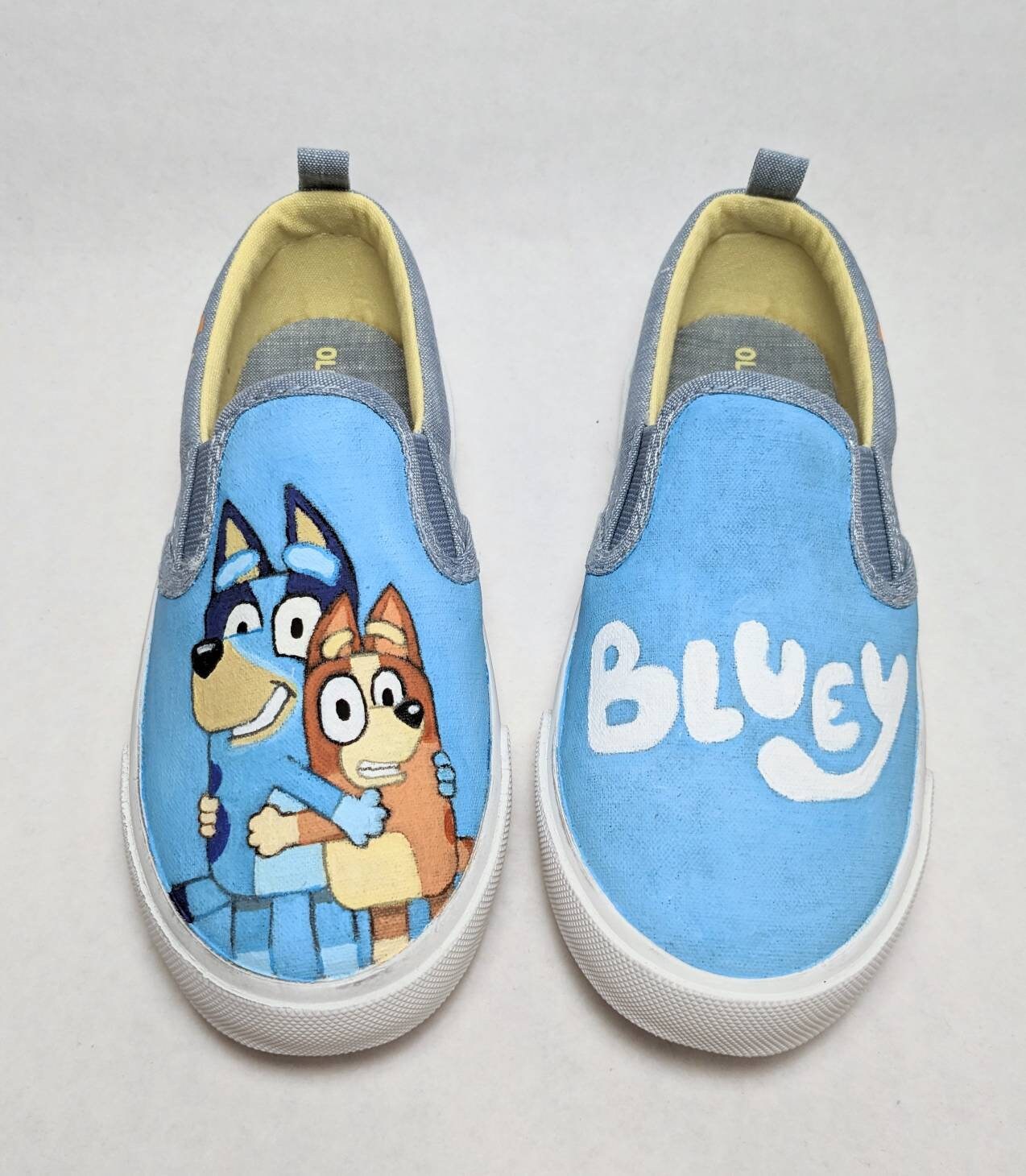 Bluey Hand Painted Shoes Etsy