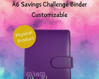 A6 "Customizable" Savings Challenge Binder