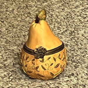 Pretty Pear-Shaped Box with a Little Surprise Inside