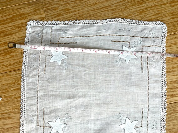Vintage Pulled Thread Handkerchief - image 2