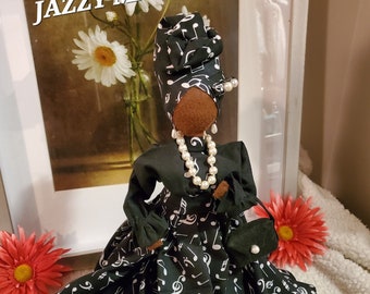 Queen "Jazzy Ma", African-American, Mothers, Collectibles, Gifting, BlackArt, Black History, Crafts, Women, Mothers Day, Sisterhood, Musical