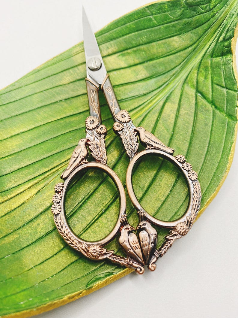 Bird Embroidery Scissors Bird of Paradise Sewing Scissors Etsy