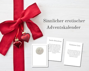 24 días de pasión: Calendario de Adviento para parejas íntimas para una mayor cercanía y una unión emocionante – disponible digitalmente para descargar