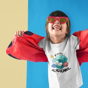 P'tite acadienne t-shirt de la mer pour enfant