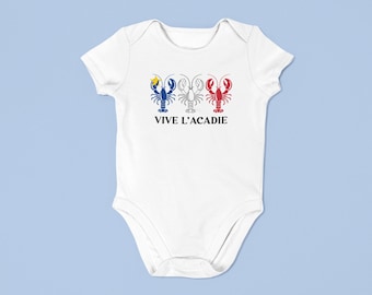 Vive l'Acadie (homards) - Onesie pour bébé Acadien