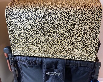 UPF50+ Cheetah print Wonderfold Wagon Canopy