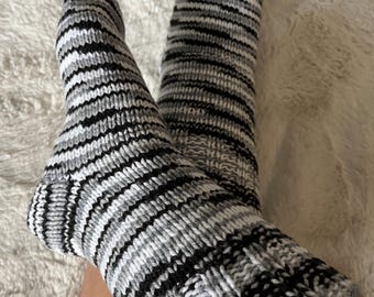 Handmade Acrylic Knit Socks/ Warm Winter Gift