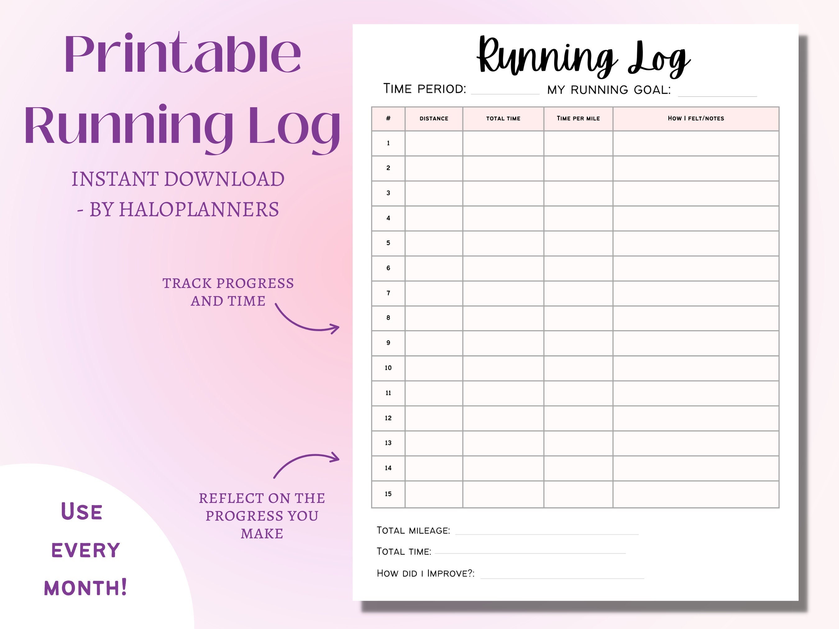Running Log Running Tracker Printable Jogging Log ubicaciondepersonas