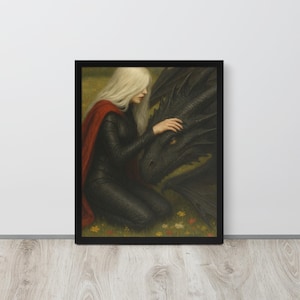 Manon Blackbeak and Abraxos Framed Print | Throne of Glass