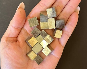 100g | 15 units Mini Cubes from Pyrite Cubes, Spain