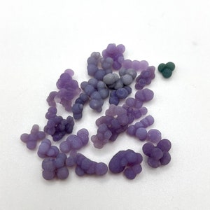Grape Agate 12g (Amethyst) botryoidal from Indonesia bottle.