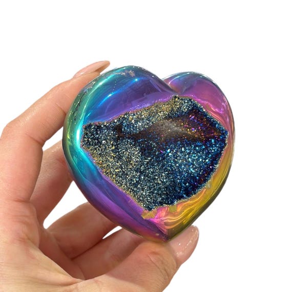 ハート　オーラクォーツクラスター②