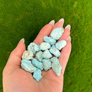 Raw Turquoise Stone Light Turquoise Crystal Stone Raw Crystals