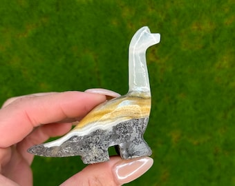 SMALL DINO, Onyx Apatasaurus Dinosaur. Onyx from Mexico