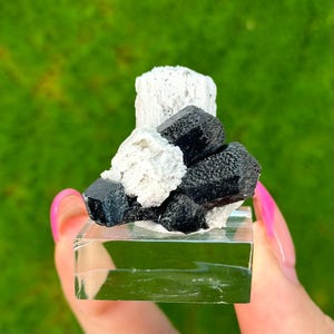 Black Tourmaline with Feldspar, from Erongo, Namibia