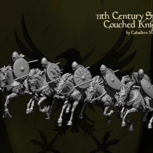 Medieval Spanish Cavalry Charging Set A, 1/72, 28mm, 32mm, 1/35, 54mm ...