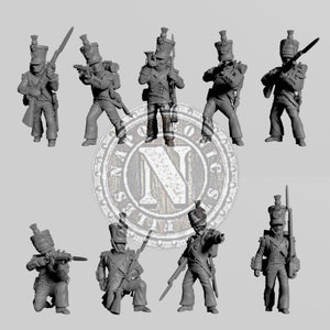 Lot De Figurines 54mm – Premier Empire – Segom / Andrea / Pegaso – Plomb à Peindre