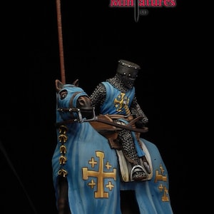 Knight of the Holy Sepulcer, 1/72, 28mm, 32mm, 1/35, 54mm, 75mm, Resin Historical Northern Crusades Miniatures
