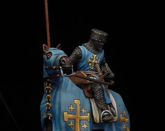Knight of the Holy Sepulcer, 1/72, 28mm, 32mm, 1/35, 54mm, 75mm, Resin Historical Northern Crusades Miniatures