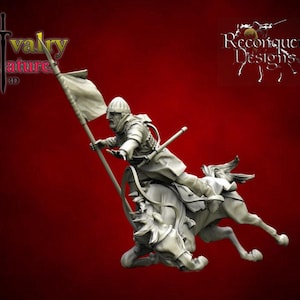 Medieval Casualty Berber Officer, Historical 1/72, 28mm, 32mm, 1/35, 54mm, 75mm, Resin Reconquer Designs