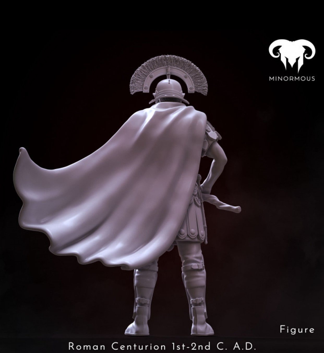 Figura De Centurión Romano - Miniatura De Legionario Chapada En Plata Con Base De Resina Pintada A Mano, 5.2 Cm