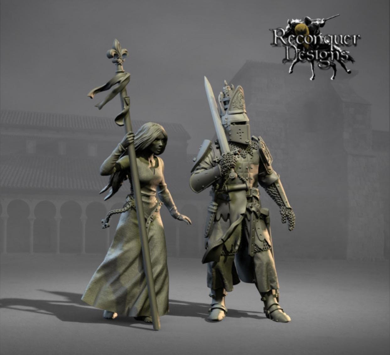 Diorama Sanderson Miniatures - Pirate Et Sa Fiancée - 54mm (1/32) - Plomb Peint - France