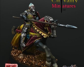 Berittene Ritterrüstung aus dem 14.Jahrhundert, 1/72, 28 mm, 32 mm, 1/35, 54 mm, 75 mm, Resin Historisches Ezipion Digital Store