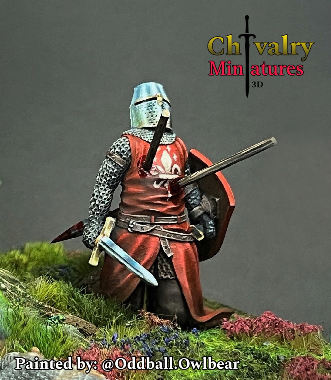 Javilin Casualty Wounded Knight, Historical 1/72, 28mm, 32mm, 1/35