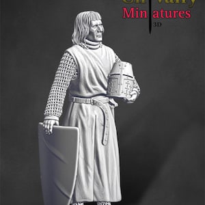 Medieval Lord at Rest, Historical 1/72, 28mm, 32mm, 1/35, 54mm, 75mm, 1/16 scale, Resin Northern Crusades Miniatures