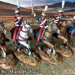 Napoleonic Polish Uhlans, 1/72, 28mm, 32mm, 1/35, 54mm, 60mm, 75mm, Resin Historical Kozak Miniatures