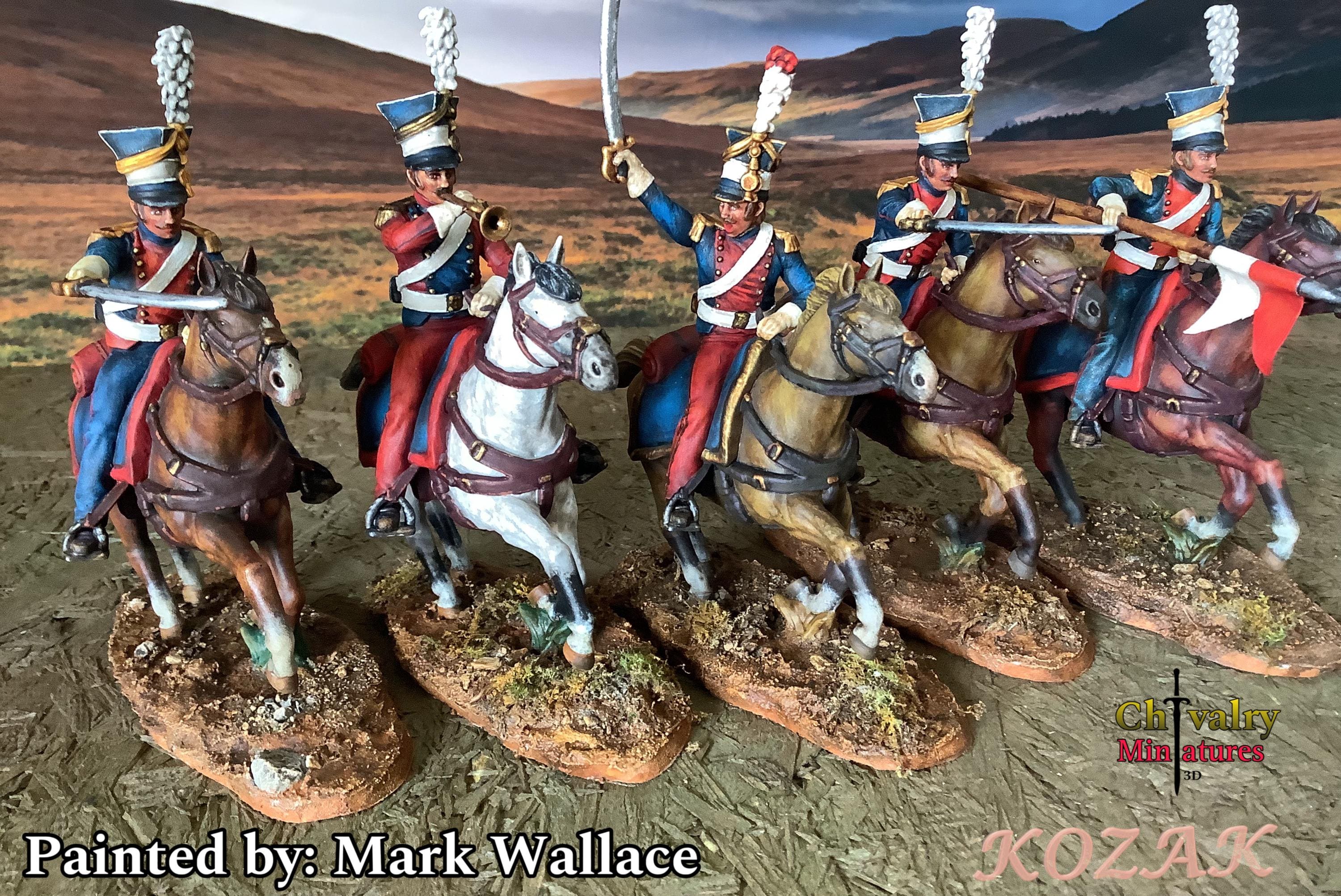 ナポレオン時代のポーランドのウーラン、1/72、28 mm、32 mm、1/35、54