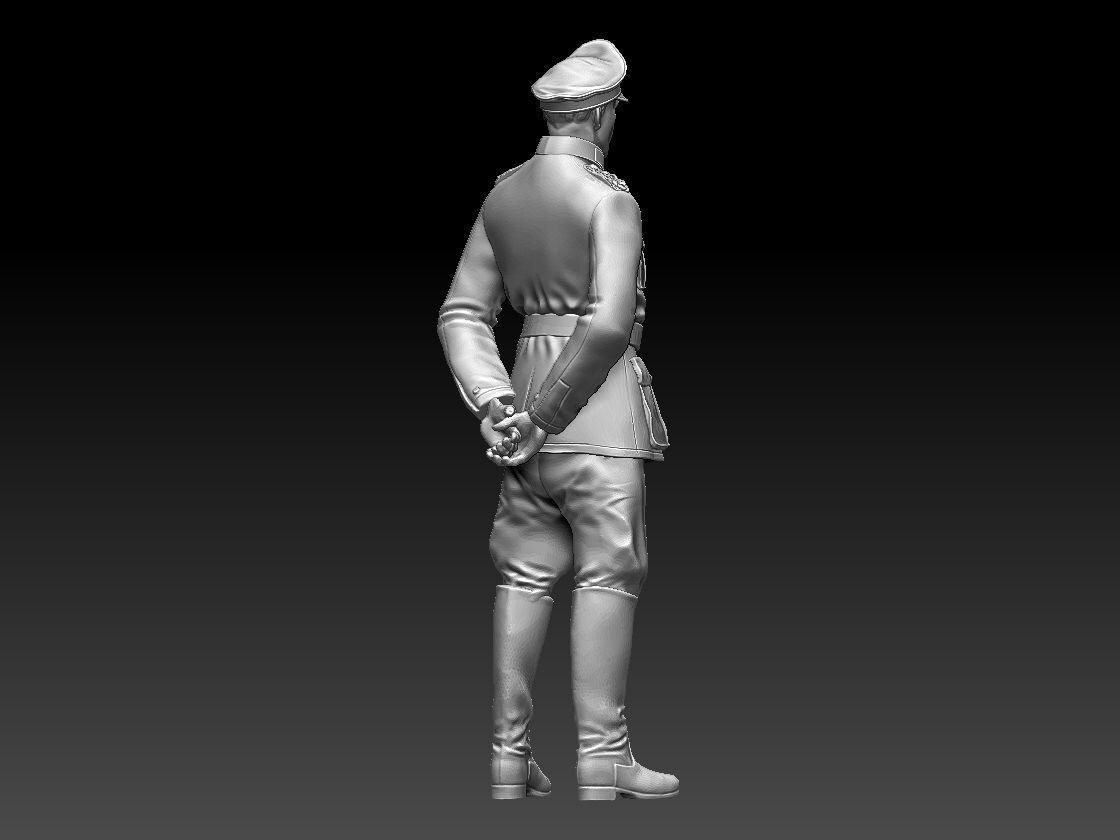 WW2, German Feldgendarmerie X2 Officers Resin Figure 1/48, 1/35, 1
