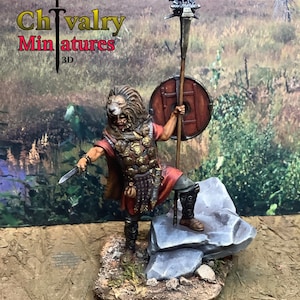 Aquilifer Romano (Cabeza de León) Figura de Pose Dinámica Histórica 1/35, 54mm, 60mm, 75mm, 90mm, 1/16, Minormous