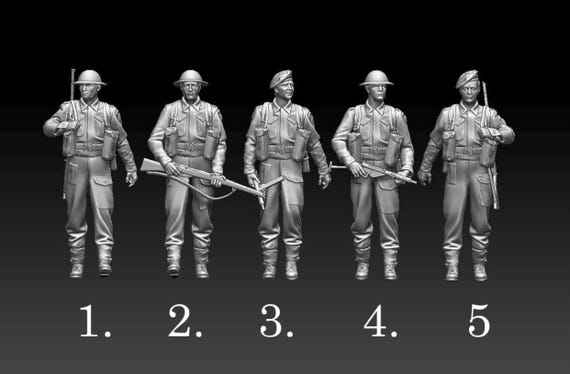 Frontline Figures - Lot De 3 Soldats Britanniques Armée Des Indes - 1/32 (Plomb Peint)