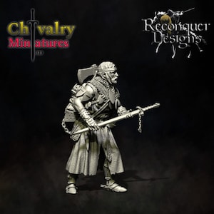 El Caballero en Busca, 1/72, 28mm, 32mm, 1/35th, 54mm, 75mm, 1/16, Resin Historical Fantasy Miniatures Reconquer Designs