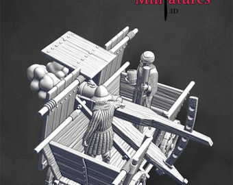 Medieval Hussite War Wagon,  Historical 1/72, 28mm, 32mm, 1/35, 54mm, Resin Northern Crusades Miniatures