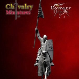 Medieval King Alfonso 8th, 1/72, 28mm, 32mm, 1/35, 54mm, 75mm, Historical Miniatures, Reconquer Designs