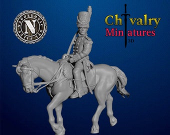 Napoleonic British Officer 2, 1/72, 28mm, 32mm, 1/35, 54mm, 75mm, Resin Historical Miniatures by Napoleonic STL Files