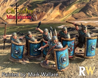 Roman Empire Legionaries (Lorica Segmentata) Heavy Infantry, Historical 1/72, 28mm, 32mm, 1/35, 54mm, 75mm, Resin Warfare